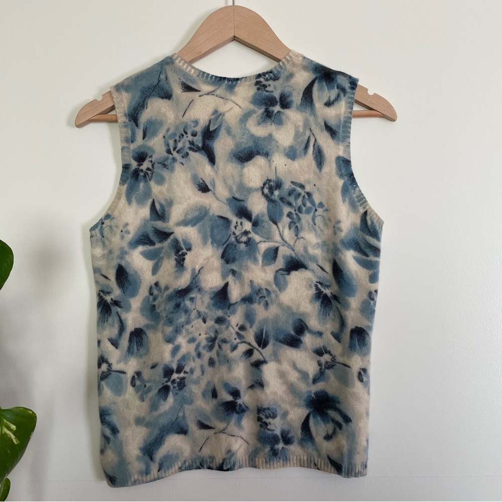 Anne Klein 100% Pure Cashmere Sweater Shell Tank Size L - Picture 5 of 10